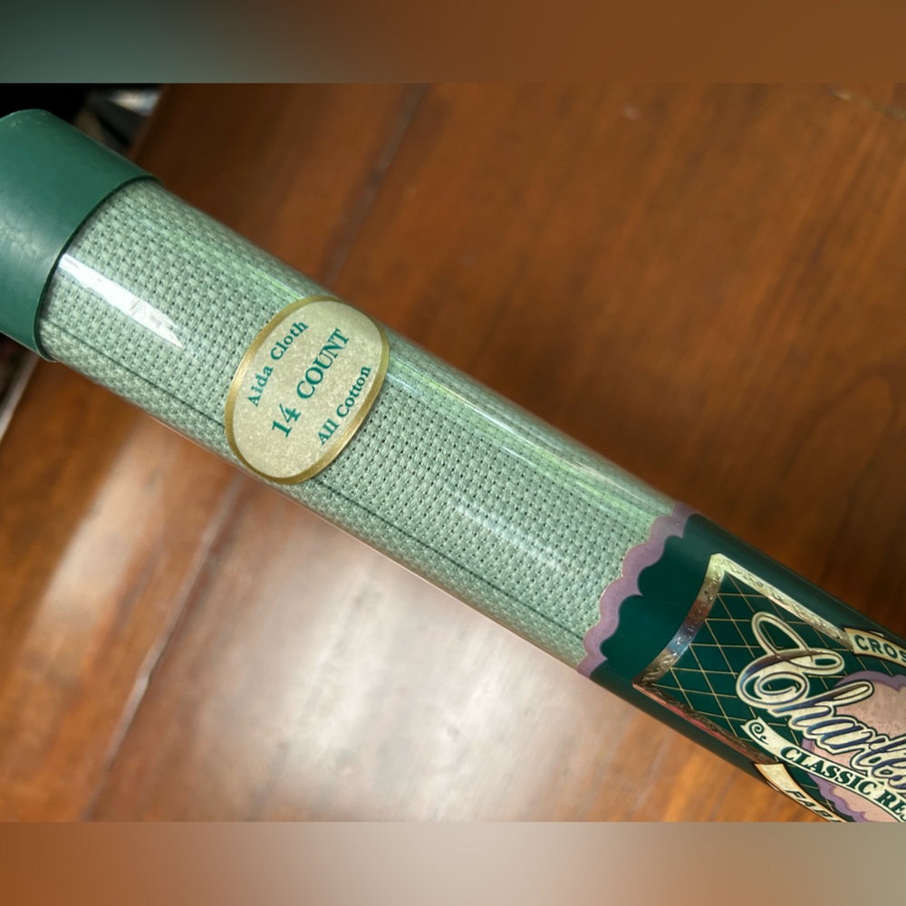 Much sought WillowGreen Cross Stitch, Fabric Tube, 15x18” piece, new, unopened.